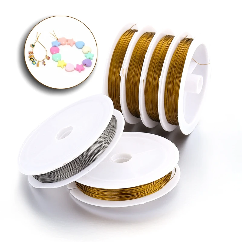 

0.3-1mm Stainless Steel Wire Beading Rope Cord Fishing Thread String For Ornament Making Supplies DIY Crafts Finding Accessories