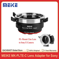 Meike MK-PLTE-C Lens Adapter with Drop-in ND UV for ARRI PL-Mount Cinema Lens to Sony E Mount Camera A9 A7III A7II A7 A7R3 A7R4