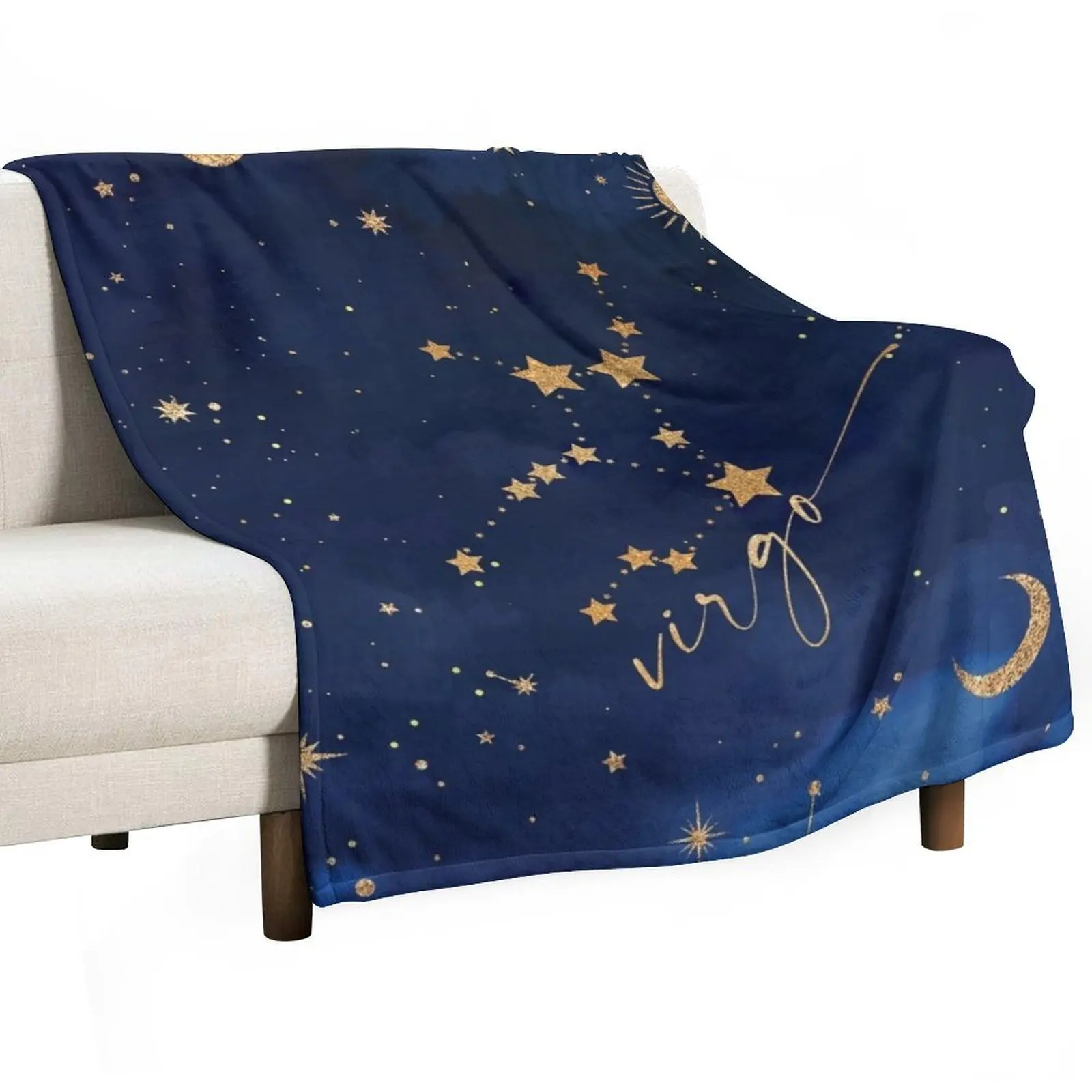 Virgo Zodiac Constellation Throw Blanket Cute warm for winter Multi-Purpose valentine gift ideas Baby Decorative Throw Blankets