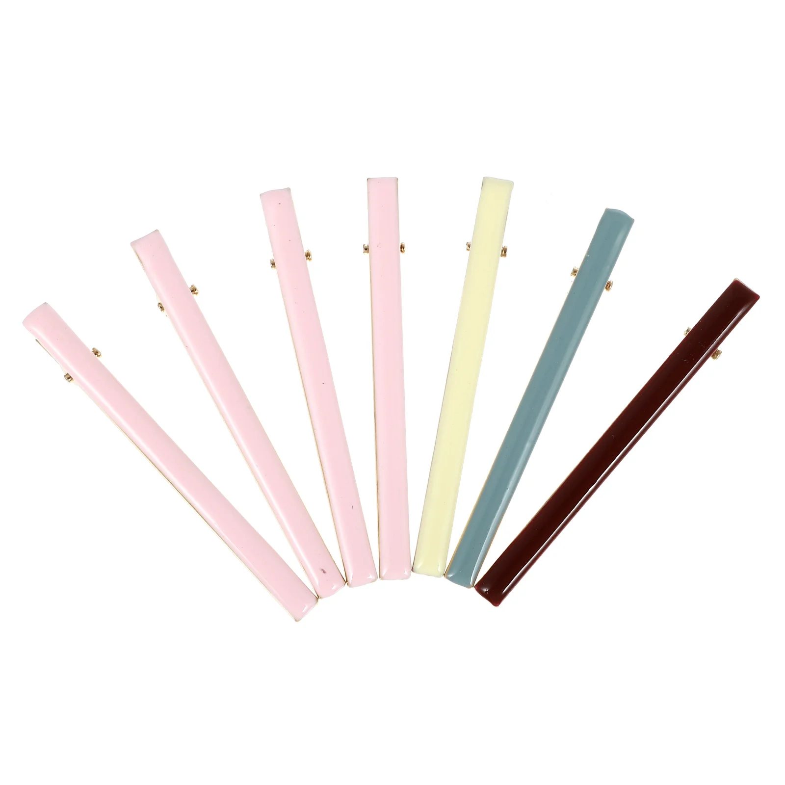 

7pcs Long Pattern Hair Clips Clip Hair Barrettes Simple Bobby Pin Hair for Ladies and Women (Mixed Color)