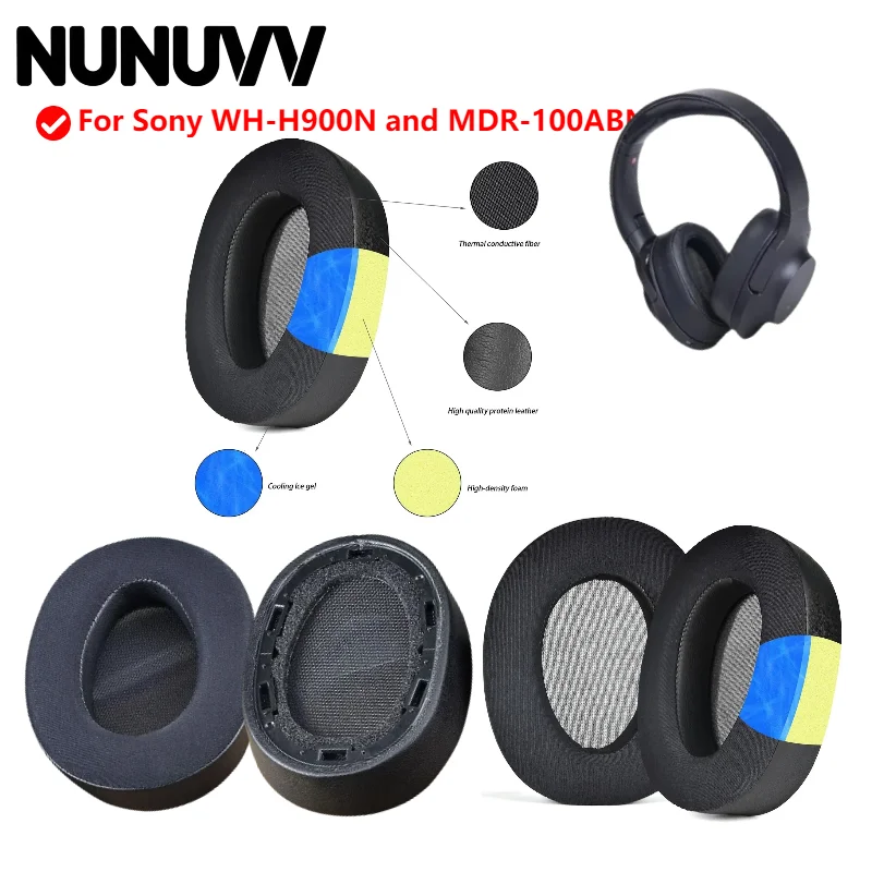 

Coolig Gel Ear pads Replacement for Sony WH-H900N and MDR-100ABN Headsets