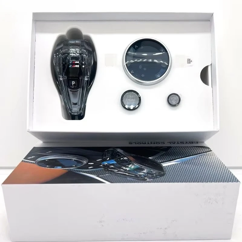 4 Piece Set Crystal Gear Shift Knob Lever 4 Series 425i 430i M440i G22 G23 G26 Automatic Crystal Gear Handle