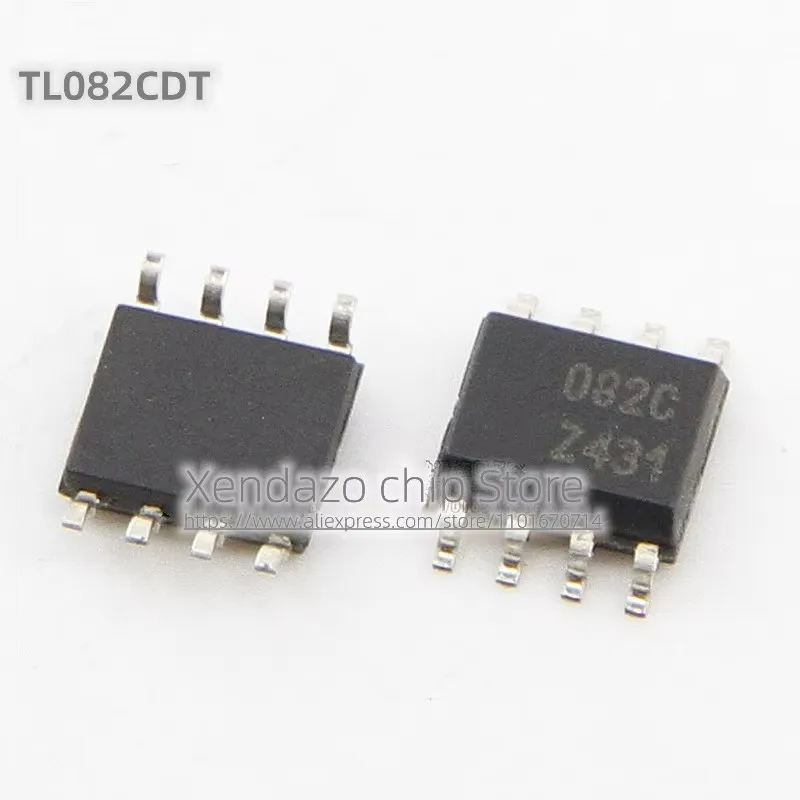 10pcs/lot TL082CDT TL082C Silk screen printing 082C SOP-8 package Operational amplifier chip