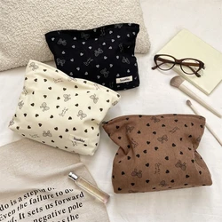 New Leopard Print Travel Cosmetic Lipstick Portable Storage Bag Women Makeup Handbags Cosmetic Organizer Pouch Clutch Hand Bags