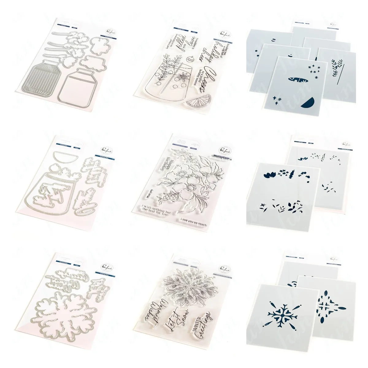 

Side Slider Frame Die Cutting Dies Farm Fresh Clear Stamps and Layered Stencils Scrapbooking Supplies Christmas Decor DIY Making