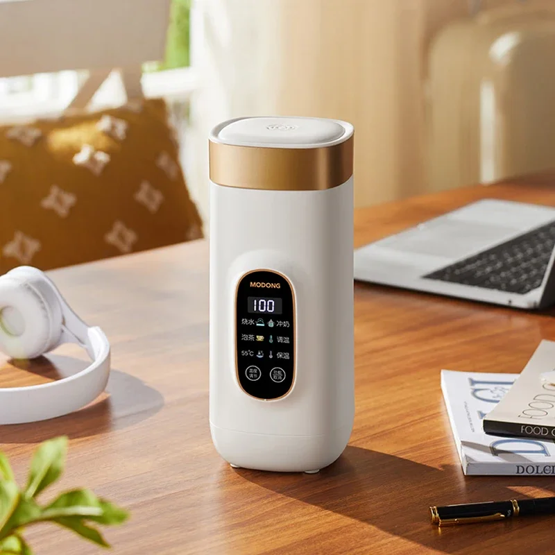Chaleira elétrica portátil 550ml, copo de aquecimento, multifuncional, bule de água ferida, bule inteligente, temperatura ajustável, chaleiras para viagens