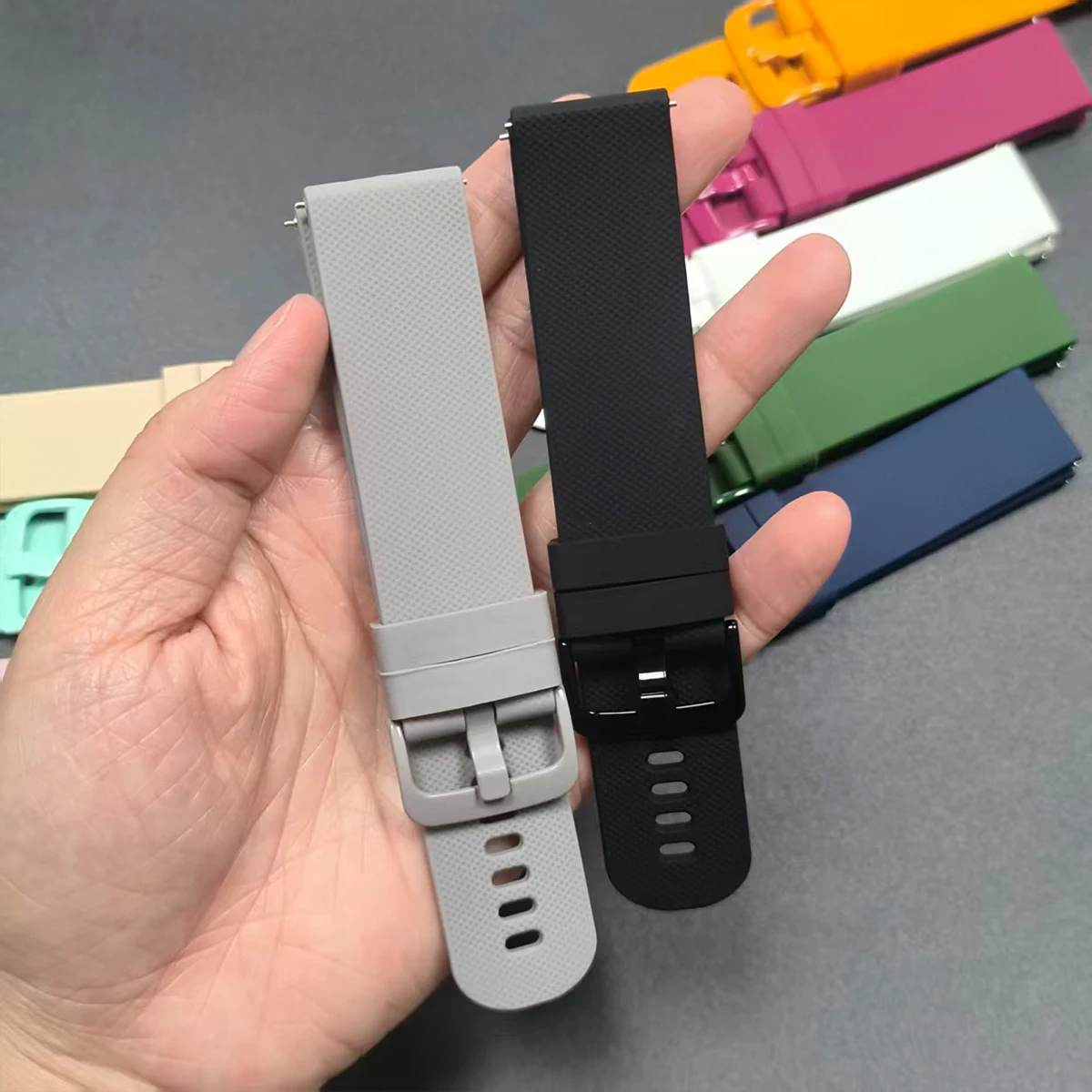 Rubber Watch Strap 22mm 20mm For Huami Amazfit BALANCE 2 Band GTR 4 2 2E GTR3 Pro/GTS 4/2 mini GTS 3/Bip 6 5 4 Silicone Bracelet