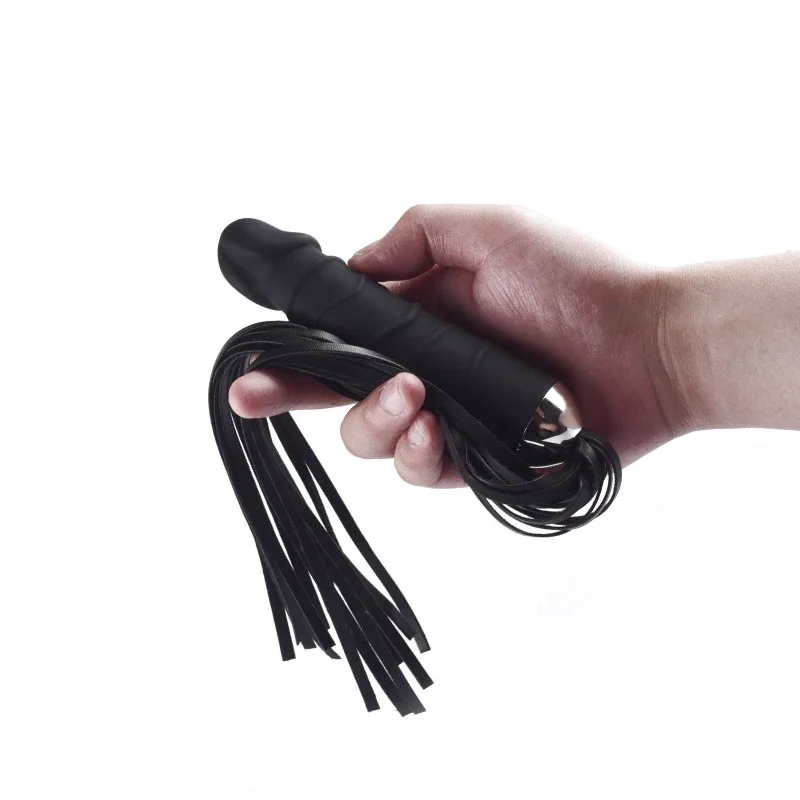 BDSM Whip Adult Game for Couple Realistic Dildo Vagina Massage Flogger Spanking Bondage Restraints Whips Sex Toy for Women