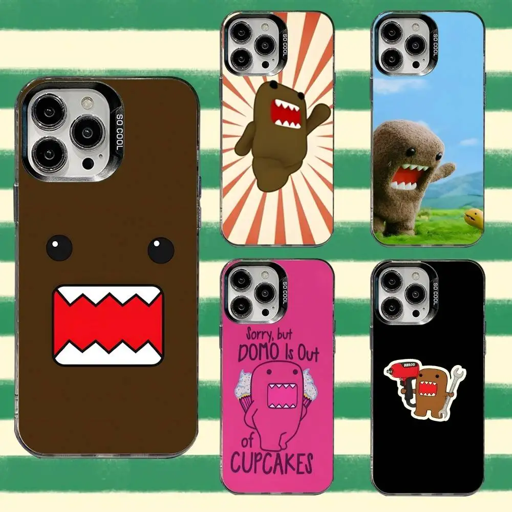 

Cute Domo-kun Phone Case For iPhone 16,15,14,13,12,11,8,7,Pro,Max,Plus,Mini,XS,SE Anti Fall Black Matte Hard