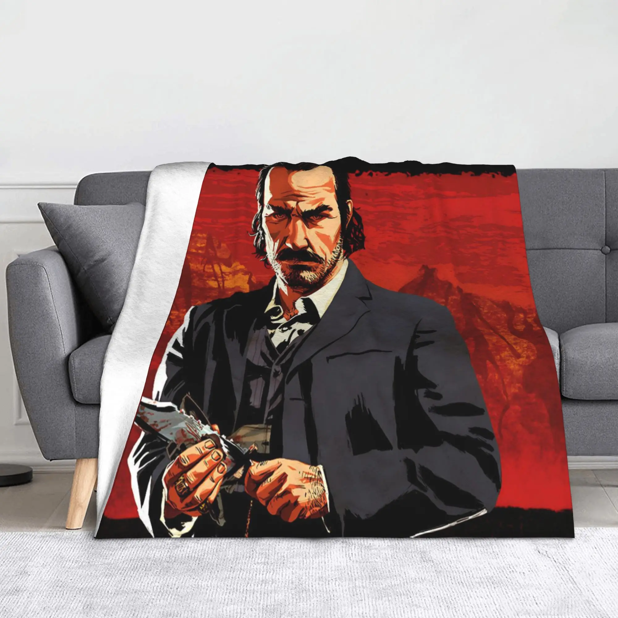 Reds Deads Game Redemptions Blankets Dutch Fuzzy Throw Blankets Summer Air Conditioning Personalised Soft Warm Bedspread