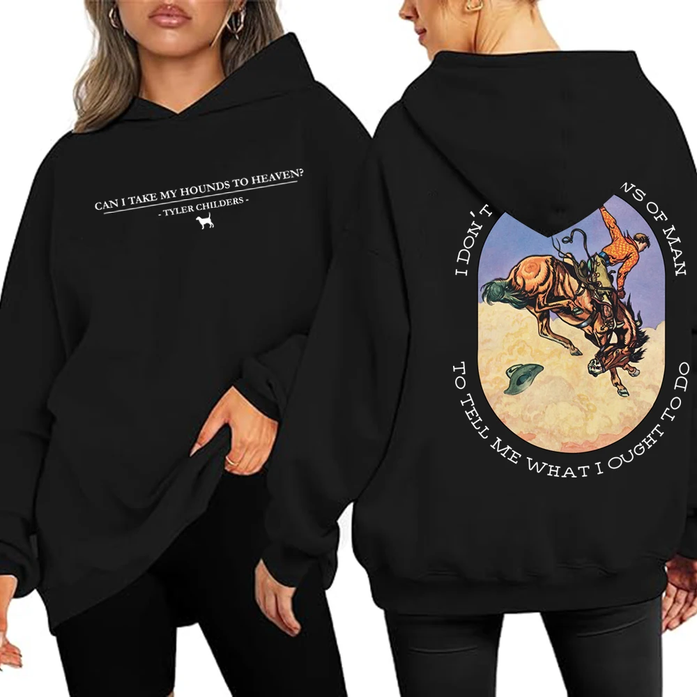 

Tyler Childers Hounds Tour Album Print Hoodies Sweatshirt Can I Take My Hounds To Heaven Women Men Hoodie