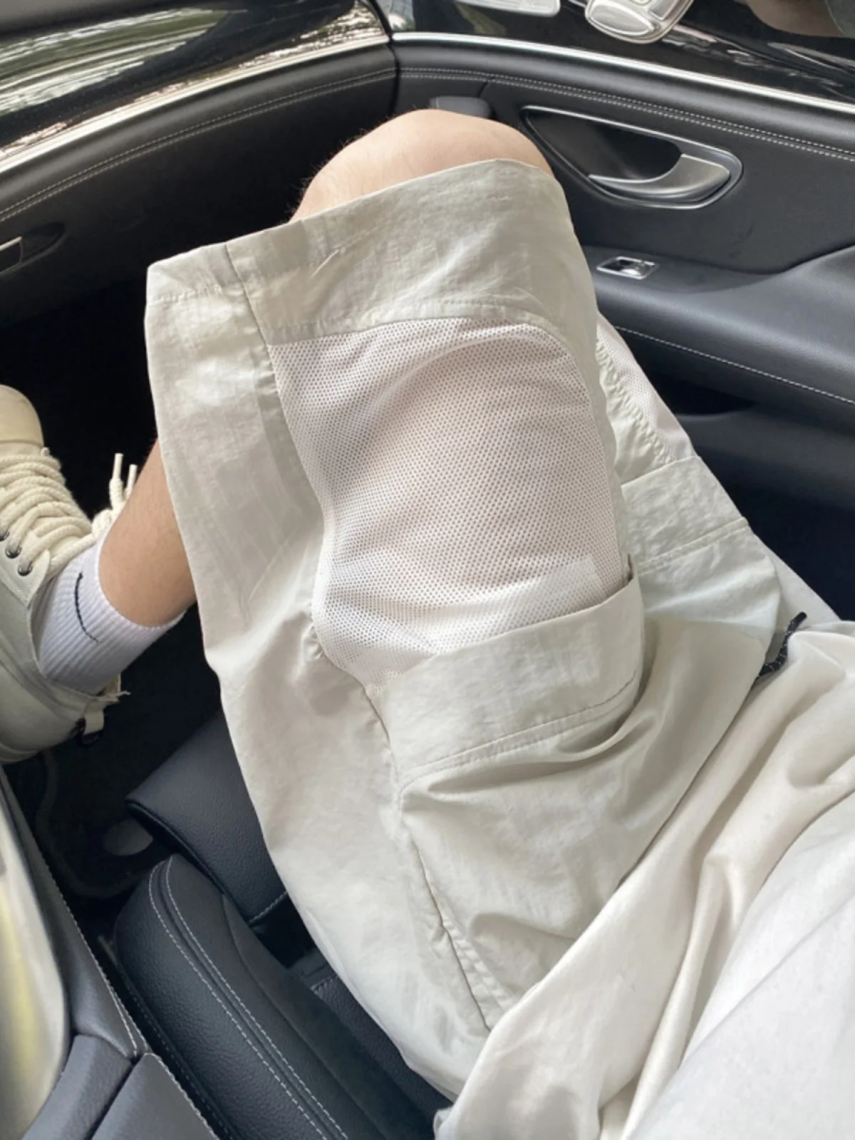 

Американские функциональные рабочие шорты для мужчин: летние, быстросохнущие, с полым дизайном, повседневные, модные, из ледяного шелка, бриджи до колена