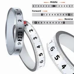 1M Self-Adhesive Measuring Tape Stainless Steel Workbench Adhesive Backed Tape Measure Metric Scale Rust-Proof Ruler