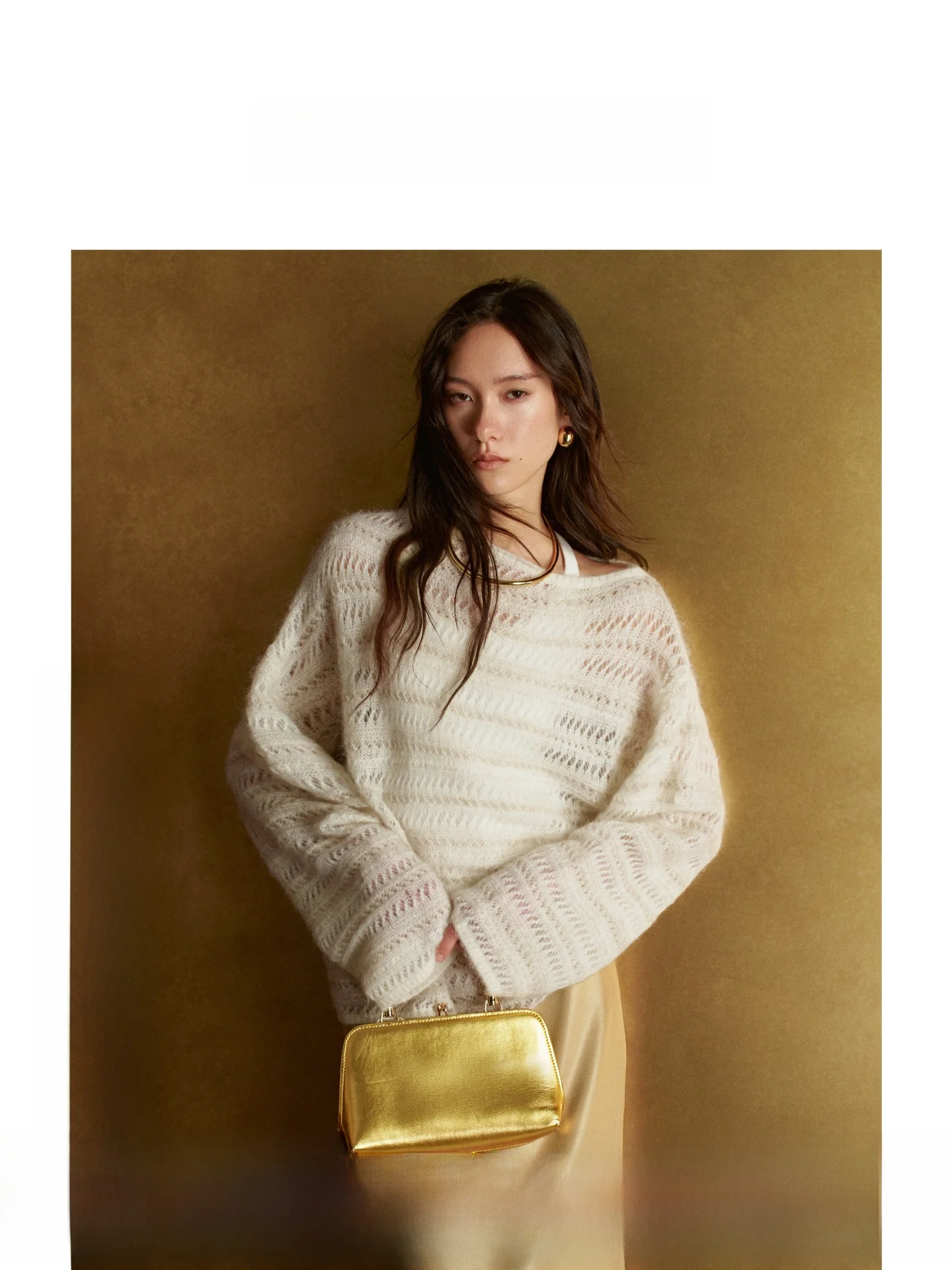 

Casual Knitted Sweater Hollow out One oulder Design New Spring Leisure Sle Women's Long Sve Warm Thin Knitwear