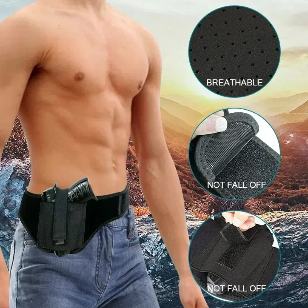 New Outdoor Gun Holster Holster Multifunctional Concealed Carrying Waist Universal Stock Belt Pistol for Tactical Equipment