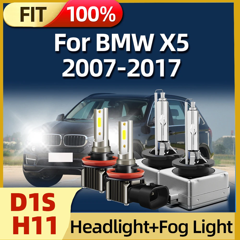 

Roadsun For BMW X5 D1S HID Bulb Xenon Headlight Led H11 Headlamp 6000K 2007 2008 2009 2010 2011 2012 2013 2014 2015 2016 2017