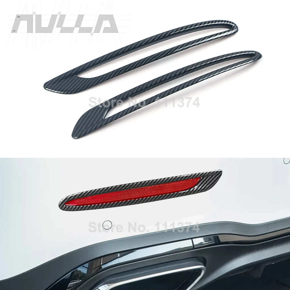 

For Benz W206 S206 C Class 2022-2026 C200 C220 C260 C300 Rear View Side Mirror Cover Trim Decorative ABS Carbon Accessories