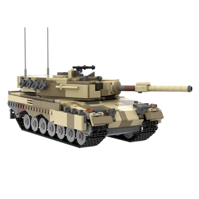 German Main Battle Tank Technology Modular Blocks Military Model Moc Building Bricks Gifts Toys For Children DIY Sets Assembly
