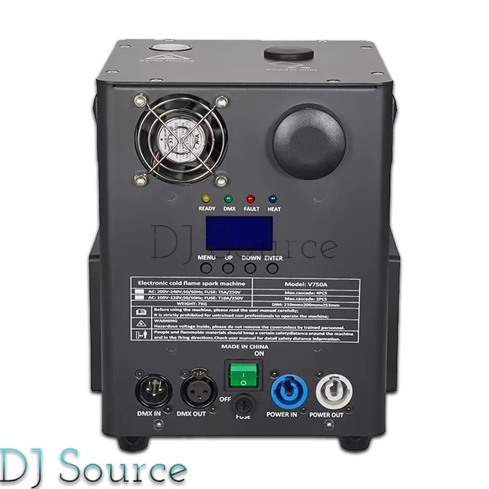 New 750W Cold Spark Machine Firework Machine with Remote Control Wedding Celebration Spark Fountain Effect DMX Stage Music Show