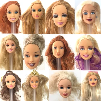 NK 1 יחידות ראש תותח 11.5 אינץ 'עם שיער ארוך ילדה 1/6 בובות DIY מתנה לבנות 30Cm בובה DIY צעצועים לילדות מתנה JJ