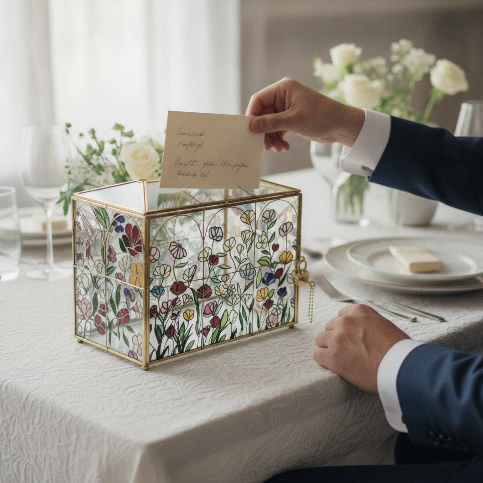 صندوق بطاقات الزفاف بتصميم زهو - مراجعة Wedding Card Box وسعره