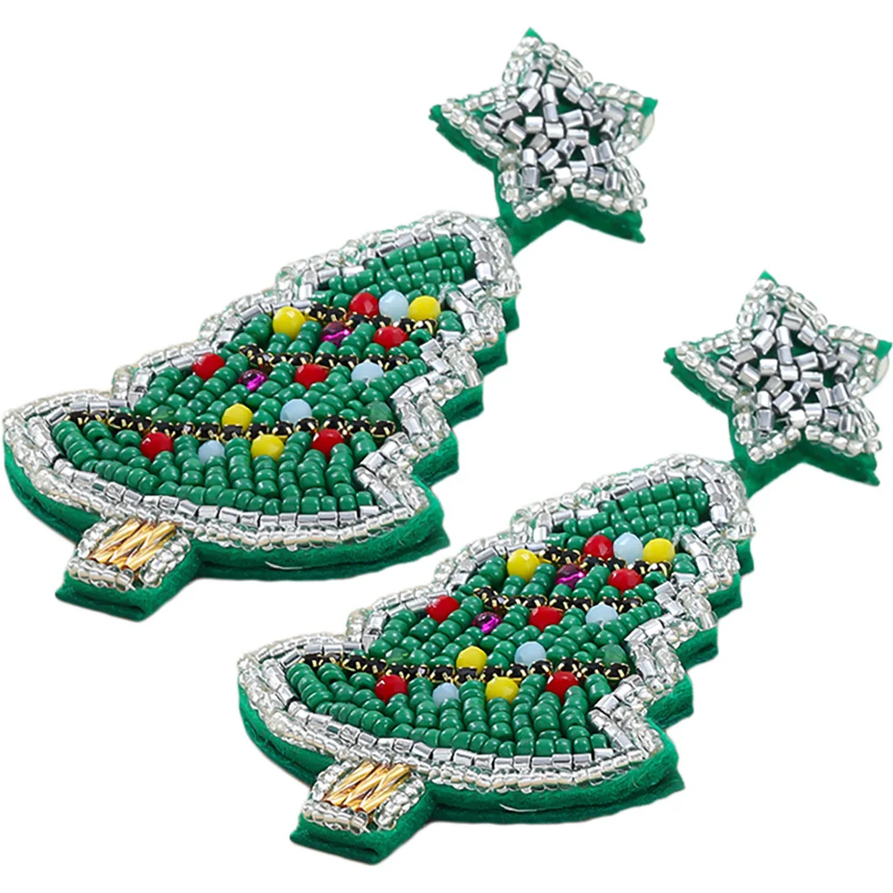 

Christmas Earrings for Tree Novelty Women Jewelry Sparkly Dangle Fashion Drop Seasonal Woman