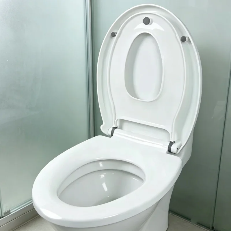 Thickened Slow Close Dual Purpose Toilet Lid Mother Child Toilet Seat Cover Household WC Seat For Adults Kids Bathroom Accessory