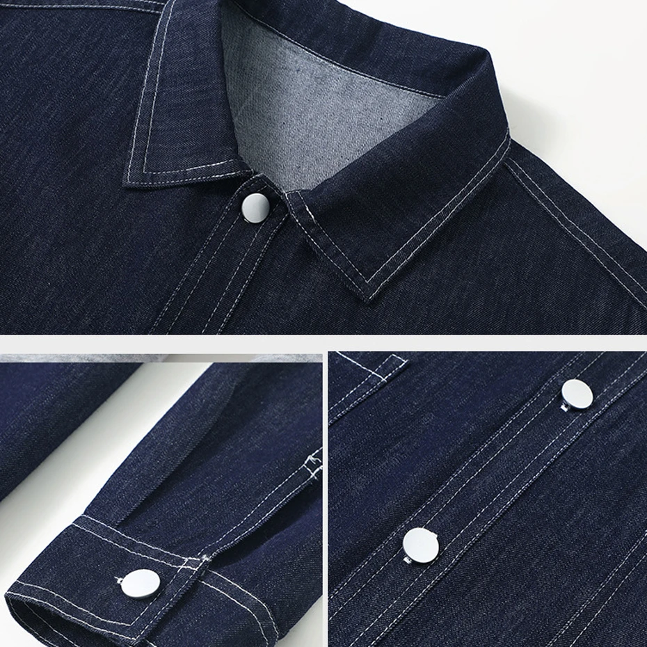 Spring Autumn Denim Suits Men 11XL Plus Size Denim Shirts Pants Fashion Casual Solid Color Suits Male Big Size Sets