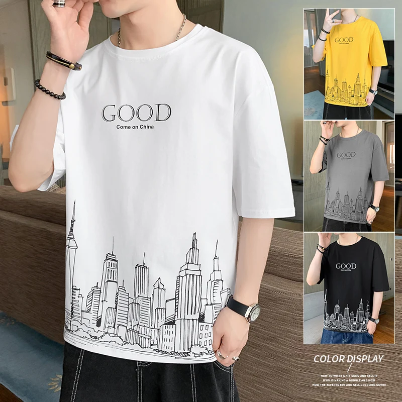 

New T-shirt For Men O Neck Pullover Short Sleeve Tee Shirt Oversized Men's T-Shirt Casual Top Unisex Clothing Male