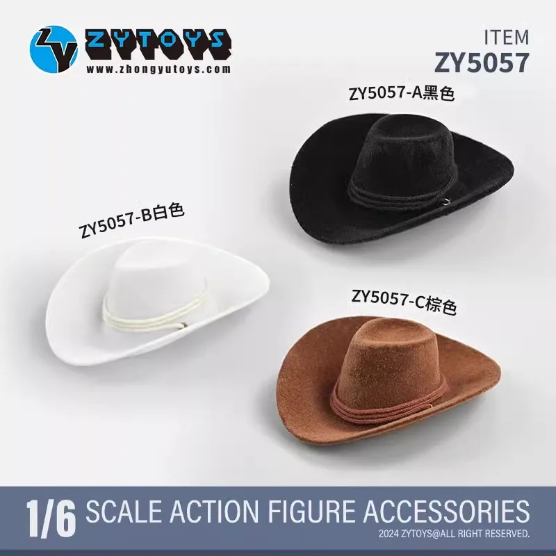 ZYTOYS ZY5057 1/6 Soldier The Cowboy Hat Model Toy Accessories Fit 12