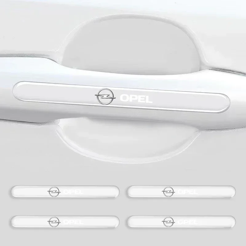 Protecteur de bol de poignée de porte de voiture, Transparent, Anti-collision, pour Opel Astra j g Insignia Corsa d Vectra c Zafira a, Gadgets automobiles