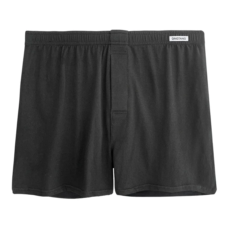 Ropa interior grande para hombre, calzoncillos Boxer de algodón, cintura alta, transpirables, holgados, de talla grande, cómodos, pantalones cortos de verano antirozaduras