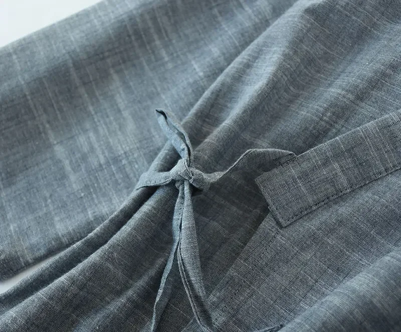 8 Colors Traditional Japanese Kimono Night Rob For Men Vietnam Bathing Clothing Nightwear Cotton Spring Korean Sweat Grey Navy