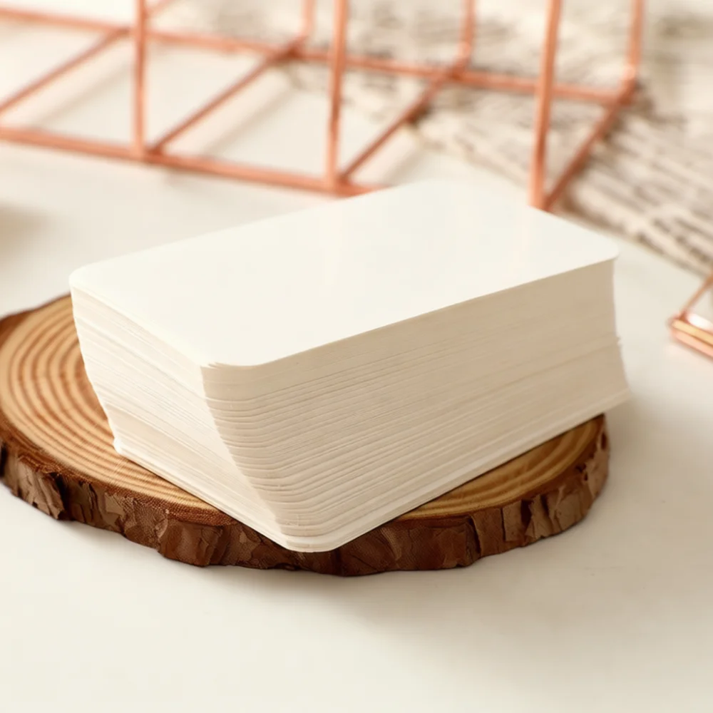 Blank Writing Cards Kraft Paper Memo Tags DIY Stationery For Vocabulary Practice Message Notes School Office Tool