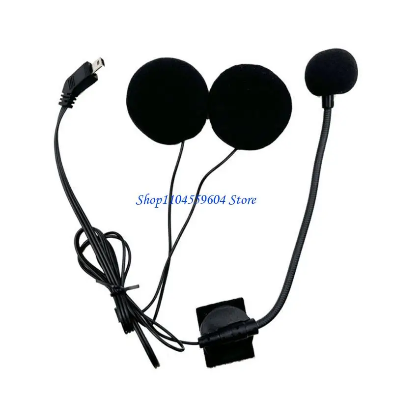 

12QM Mouthpiece Microphone Half-Helmets Intercom Solution Windproof Microphone
