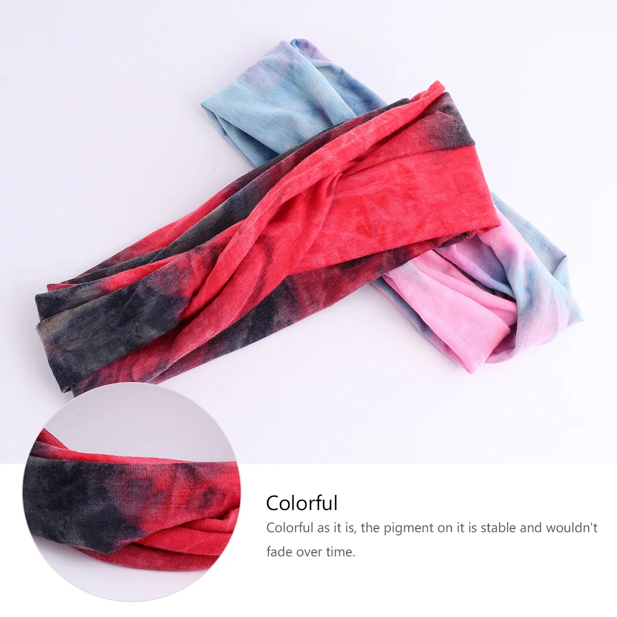 

4Pcs Sports Headband Vintage Hairbands Criss Cross Knotted Stretchy Accessories For Indoor Outdoor Beach Party Weddings Travel