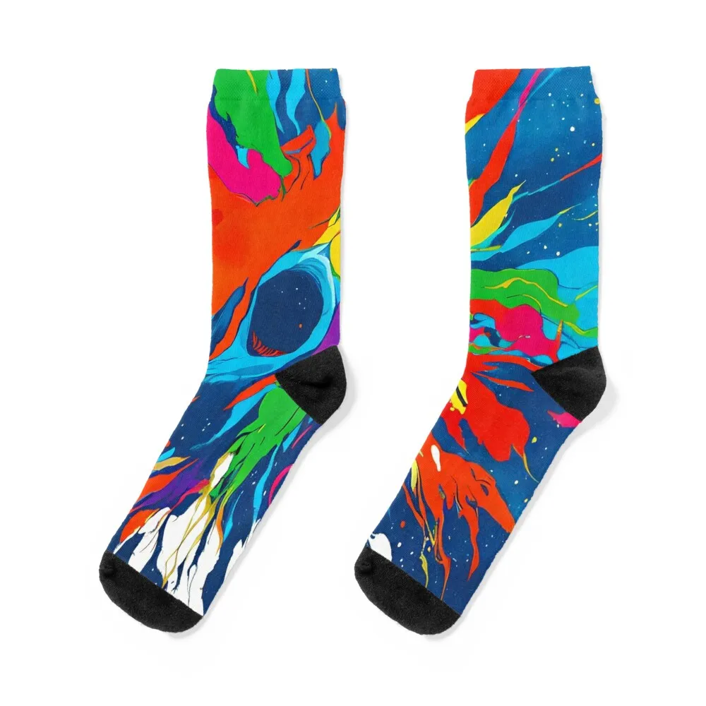 

Cosmic Horror Meets Space Art Socks fashionable Heating sock Climbing sports and leisure Woman Socks Men's