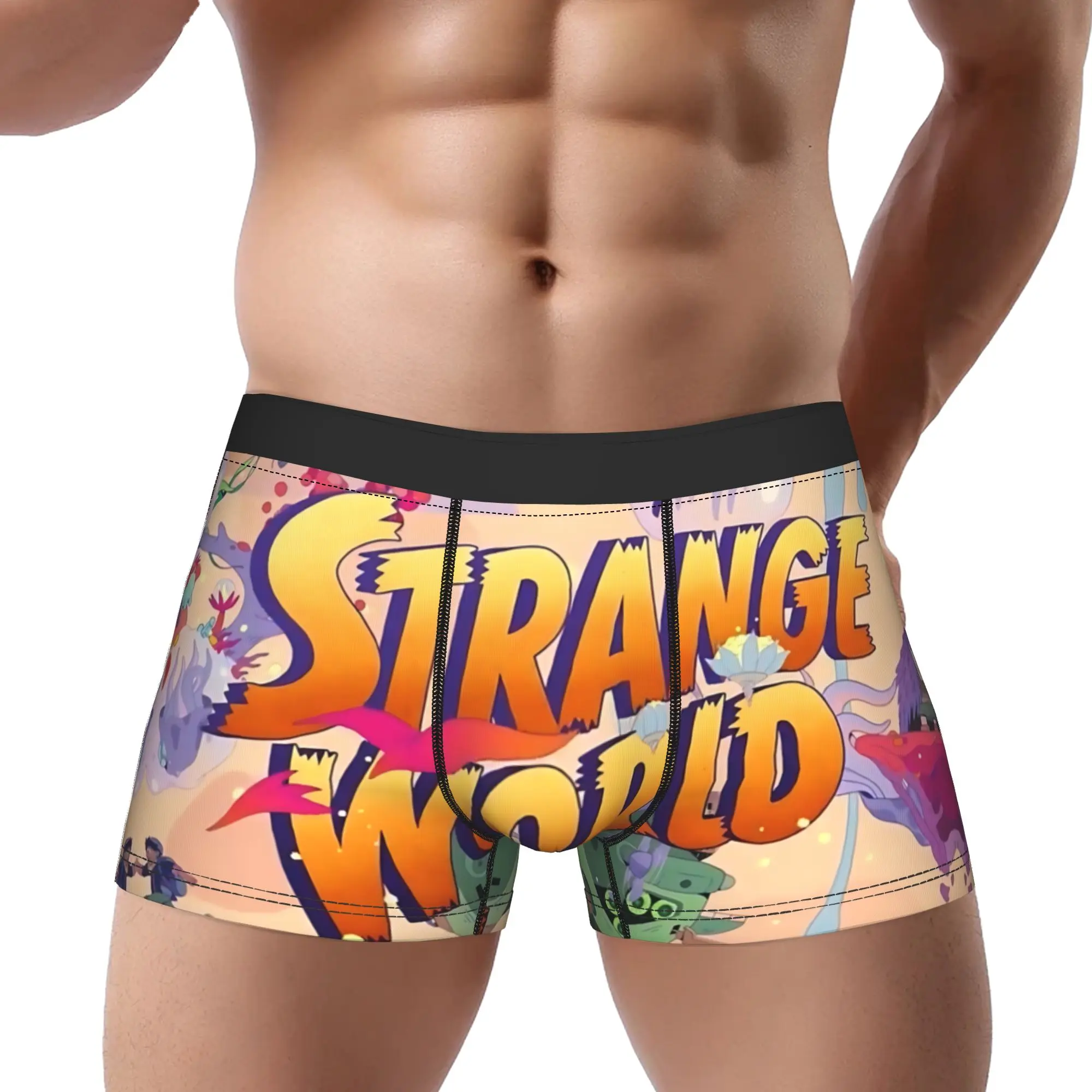 

Трусы-боксеры для взрослых 18+, мужское нижнее белье Strange World, дышащие трусы, вентилируемые шорты, боксеры-брифы