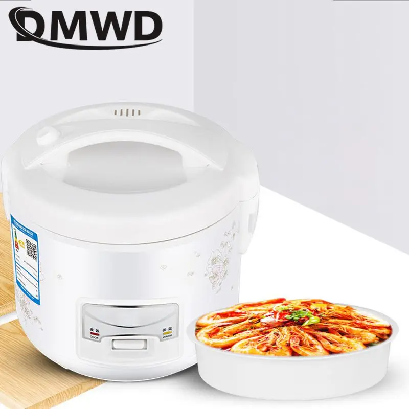 2L Electric Rice Cooker Food Steamer Multicooker Porridge Cake Maker Stew Pot Breakfast Machine Portable Lunch Box 220V