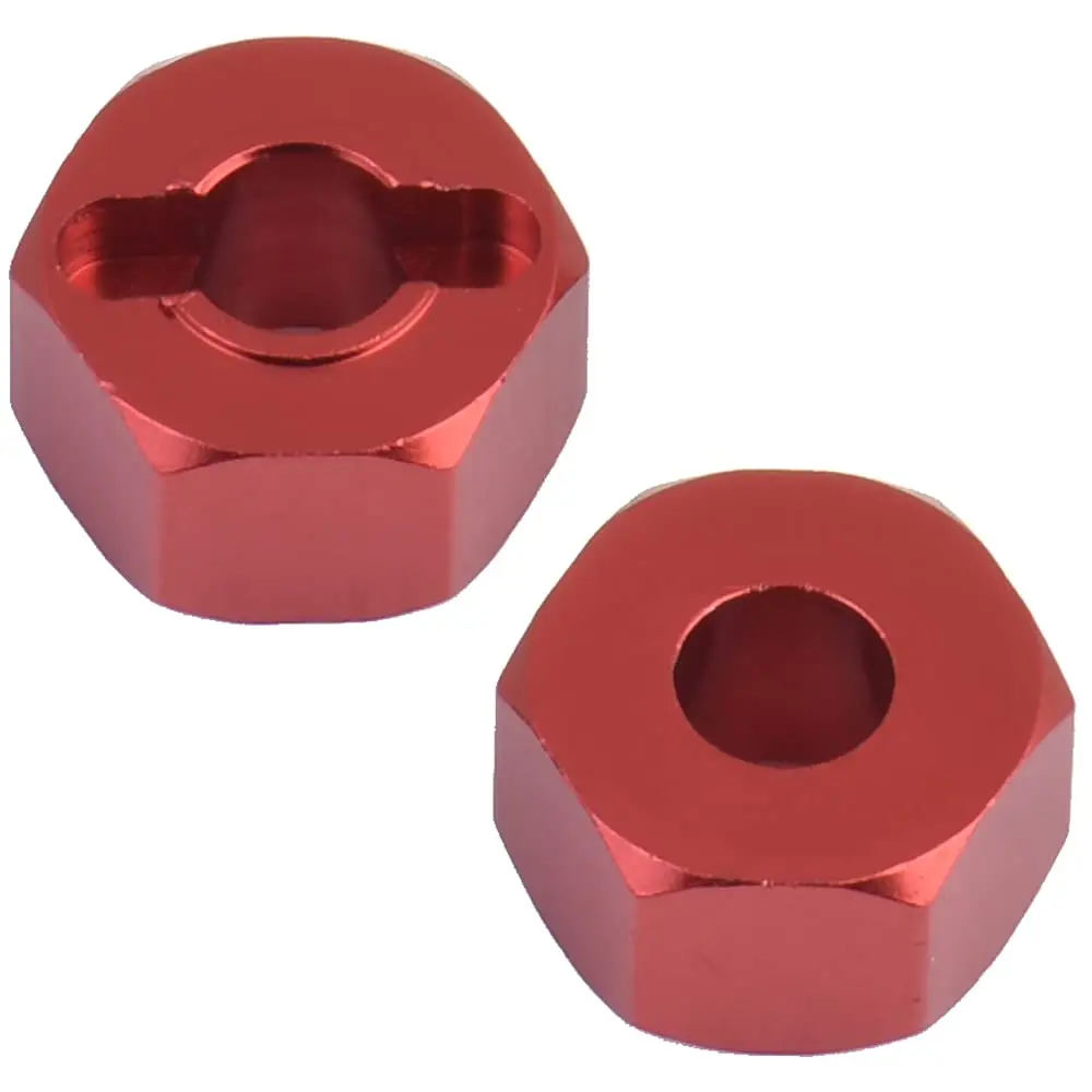 Aluminum Hex Wheel Hubs 12mm and M4 Lock Nuts for Traxxas Slash 4X4 Stampede Rustler Rally VXL Nitro 4-Tec 4WD 1/10 RC Car Parts