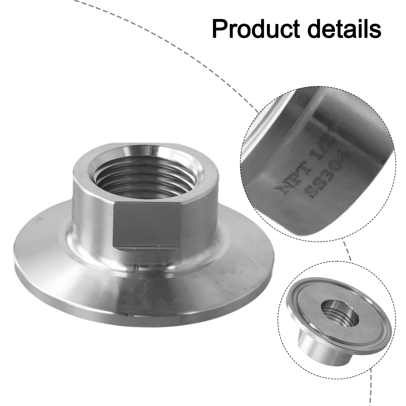 

Фитинги для пищевой промышленности, нержавеющая сталь 304, точный размер наконечника, гнездо, 1 2 дюйма, NPT, термостойкие свойства