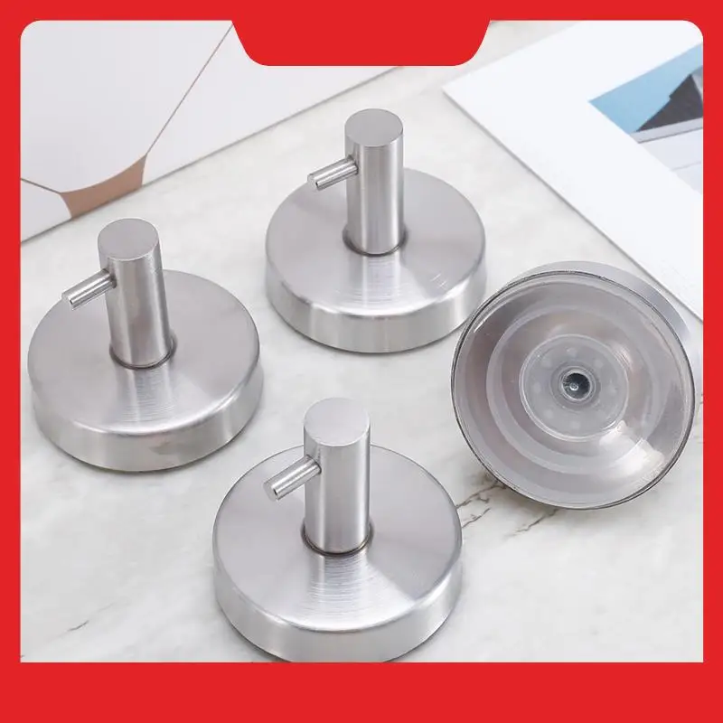 4Pcs Suction Cup Hooks, Towel Hooks, No Drilling Hooks, Suction Cup, Bathroom, Kitchen, Clothes Hooks