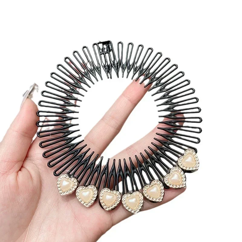 Organizador de pelo redondo coreano para niñas y mujeres, pinzas para el pelo, peine, tocados Updo, accesorios para el cabello, nuevo