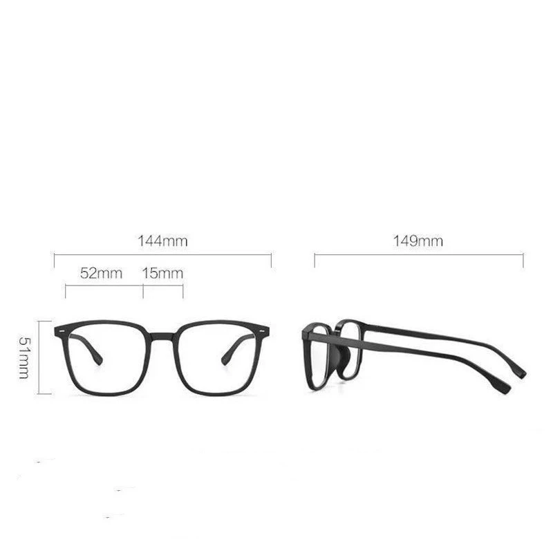 2026 Ultraleichte photochrome Anti-Strahlungs-Brille mit quadratischem Rahmen, austauschbare Linse für Damen und Herren, Sonnenbrillen, Brillengestelle – Detail 9