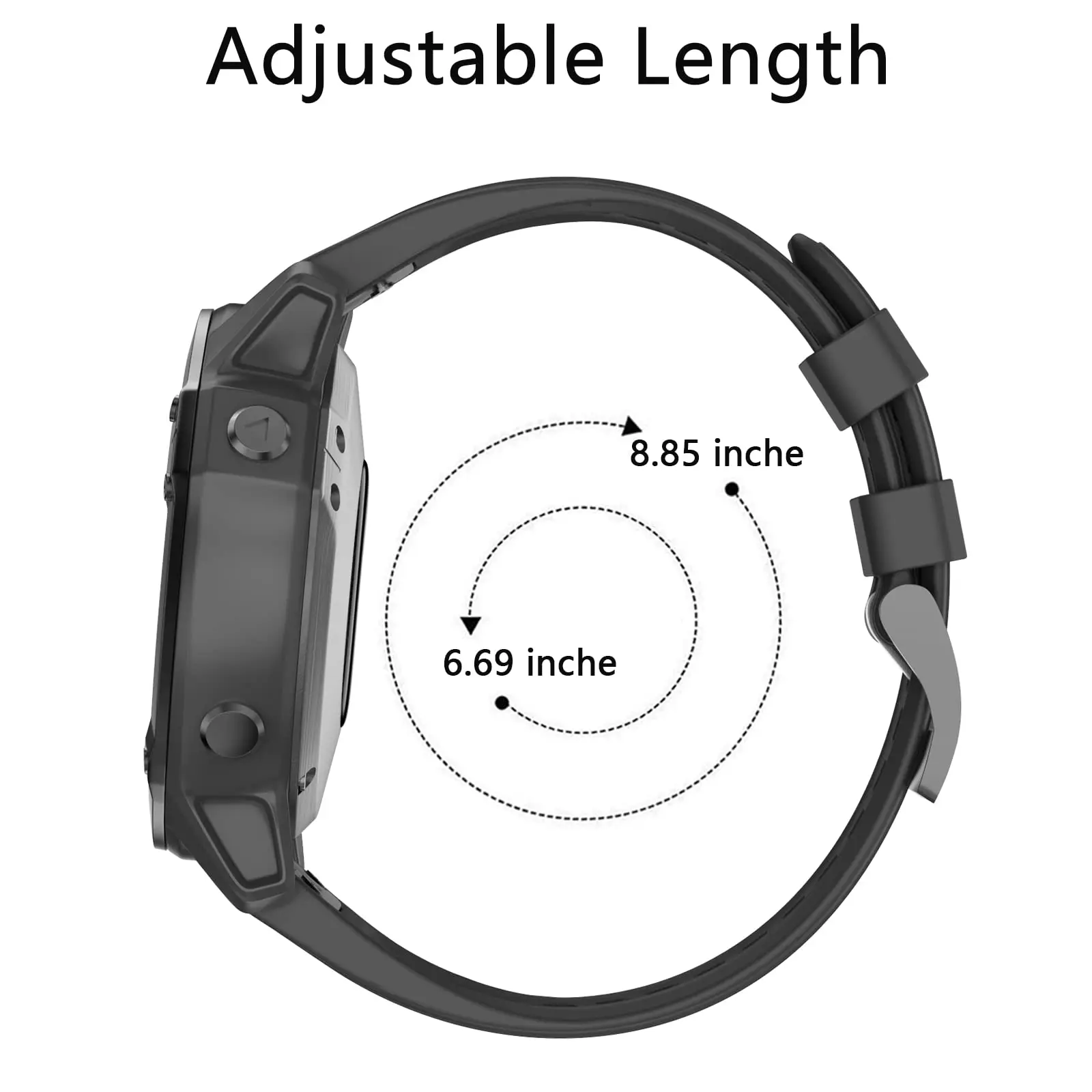 Bracelet de sport en Silicone pour Garmin Forerunner 965 955 Solar 970 945, Fenix 8 7 7X pro Quickfit 22mm 26mm, Bracelet de montre