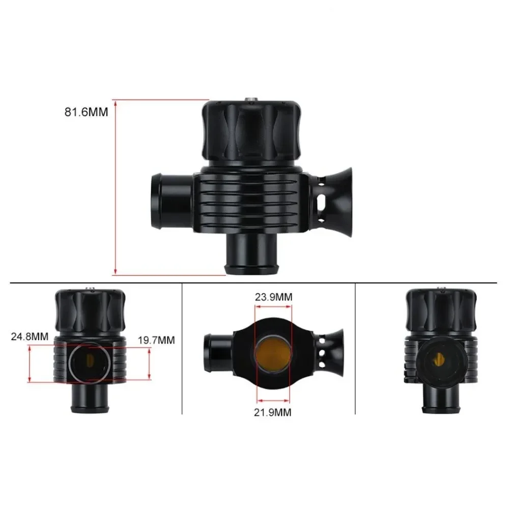 Universal Turbo Diverter Dump Blow Off Valve Dual Port With Horn For VW MK4 Golf Polo GTI 1.8T Saab Turbo BOV-1001B