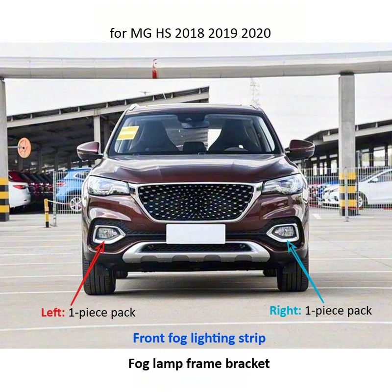 

for MG HS 2018 2019 2020 Front fog lamp decorative strip/front bumper decorative strip/fog lamp frame bracket/auto parts