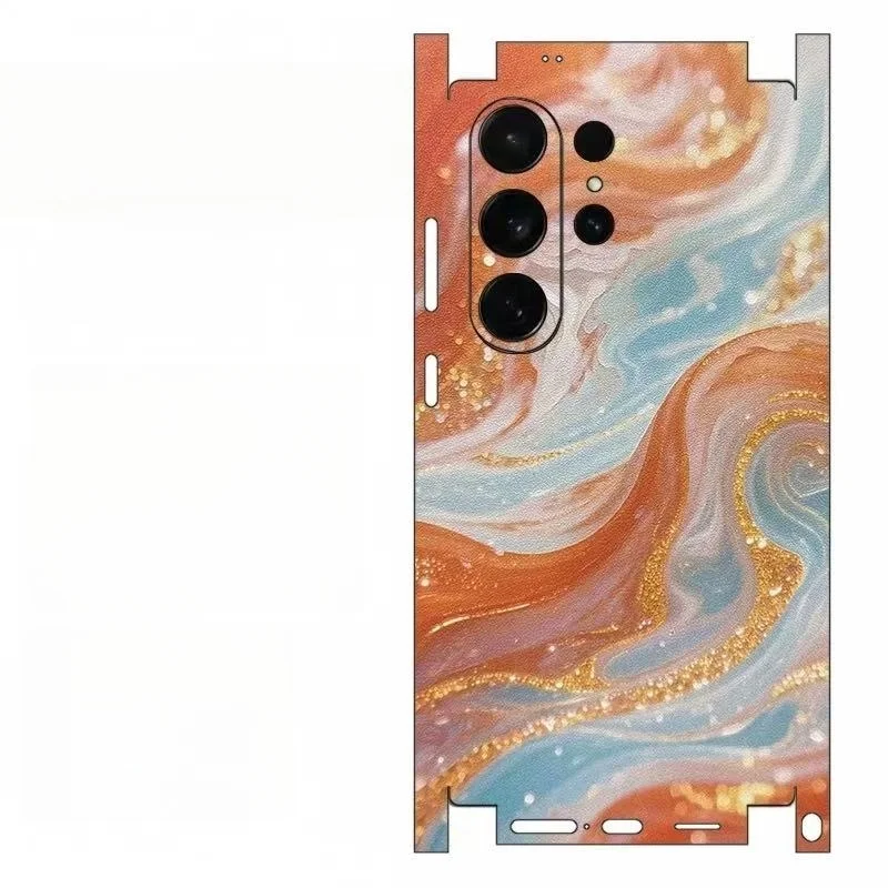 

Защитная пленка OscarSkin для Samsung Galaxy S25 S24 S23 S26 Ultra S22: ультратонкая наклейка-пленка на заднюю панель и экран