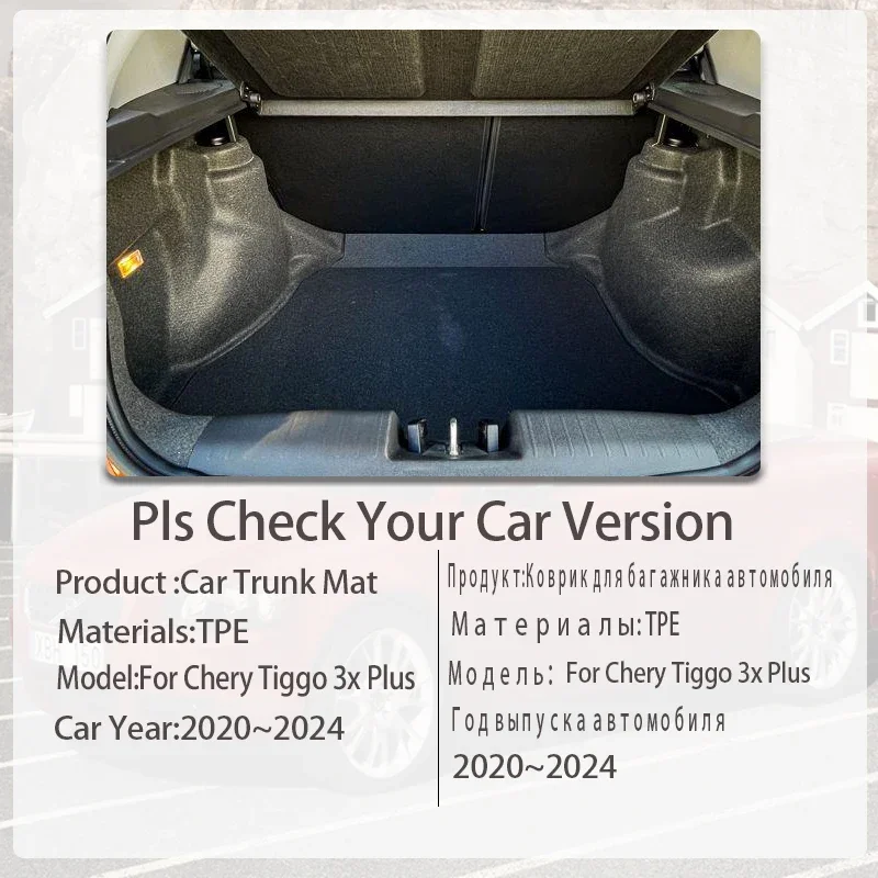 Car Trunk Mats For Chery Tiggo 3x Plus Tiggo 2 Pro 2020 2021 2022 2023 2024 Anti-dirty Boot Cover Trunk Carpets Auto Accessories