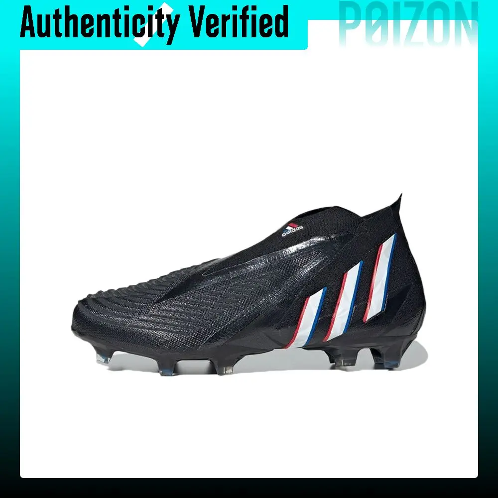 Adidas Predator Edge+ Soccer Shoes Unisex Low-top Black GV7385